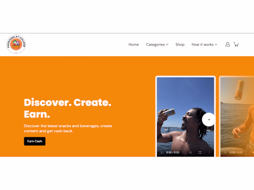 Packages at college | E-commerce website + Branding + logo