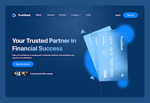 TrustBank- a fintech landing page