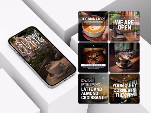 Coffee Shop Social Media Design