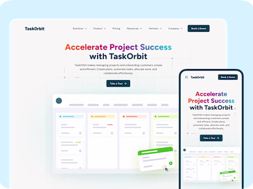 Marketing Website for a Project Management Software