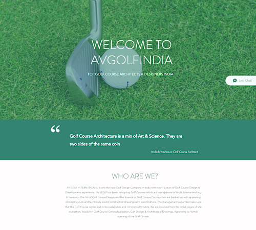 Wix Wizardry: Designing Golf Course Wonders through Intuitive UI