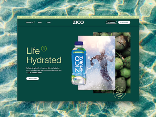 Zico Coconut Water: Shopify Store