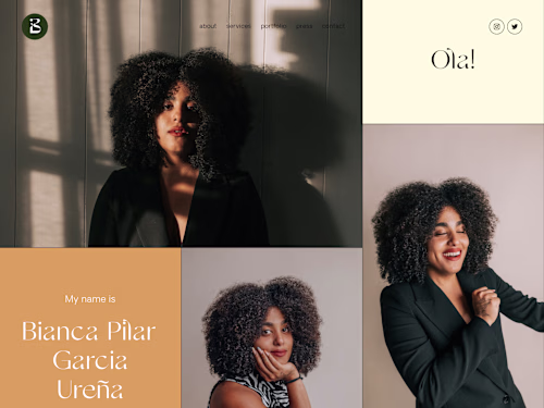 Squarespace Website for an Influencer