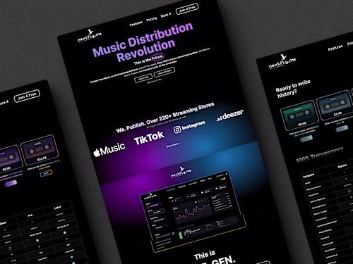Landing Page Development for Nextfly Web Portal