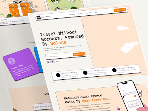 Landing Page Design -SolanaTrips