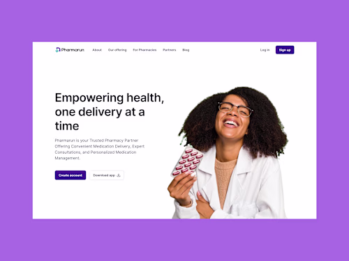 Pharmarun • Webflow Development