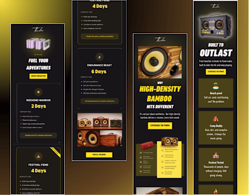 Email designs done for a Dutch Speaker brand. This speaker i...