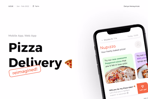 🍕 Pizza Delivery Concept | Website & Mobile App