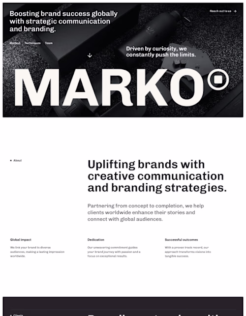 Marko - One Page Website Template