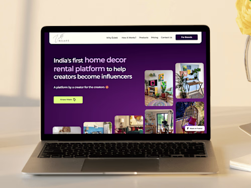 Creating Landing Page on Framer for Eclate ✨