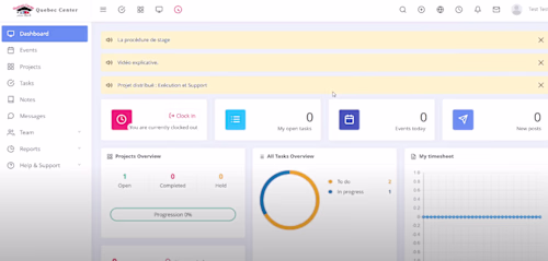 Project Site Web Manager & CRM