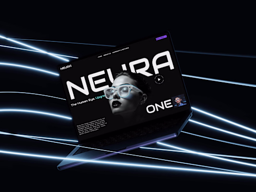 Neura One Smart Glasses Landing Page Design