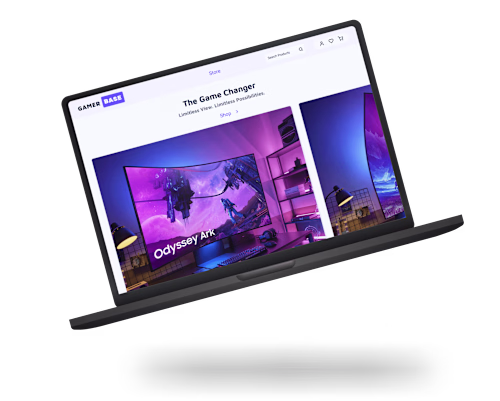 Design of an E-Commerce shop of electronics for gamers.