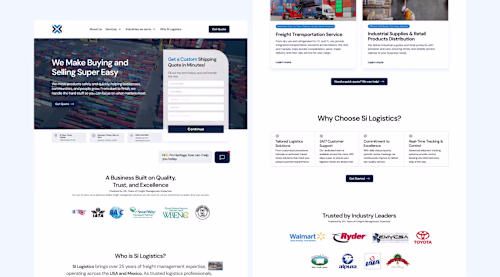 User-Friendly Website Design for Si Logistics
