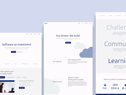 Custom Cloud Software Website | Modern and Minimalist