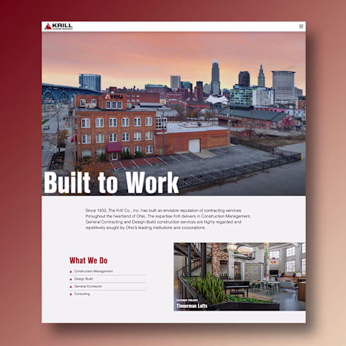 Website Design & Development for The Krill Co. 