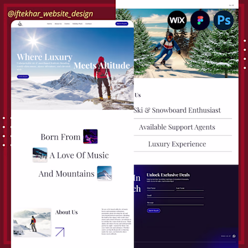 Parallax Animated Advanture Website Design