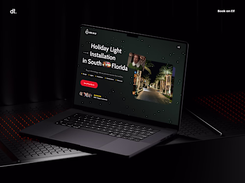 Book an Elf | Design & Framer Development