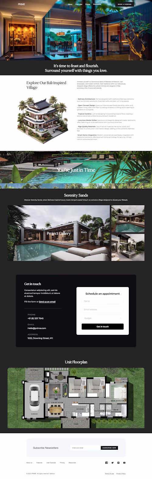 Serenity Sands | Real Estate Company Website