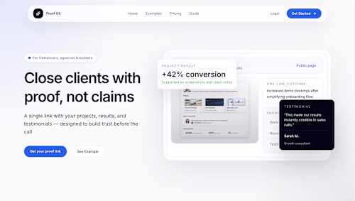 Proof OS is a lightweight