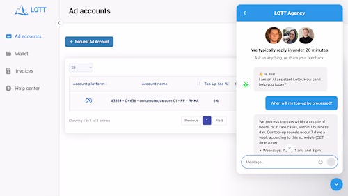 Intercom AI Chatbot "Lotty"
