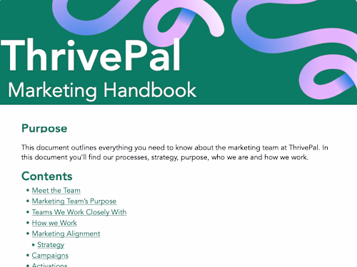 Marketing Ops | ThrivePal