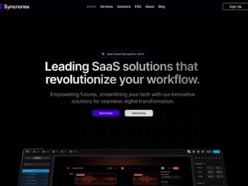 Syncronex - Framer SaaS Template