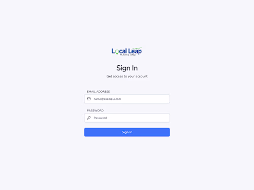 LocalLeap | A CRM Dashboard | React, Next, Node, MySQL, Prisma