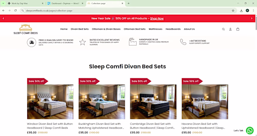 Shopify furniture store build with