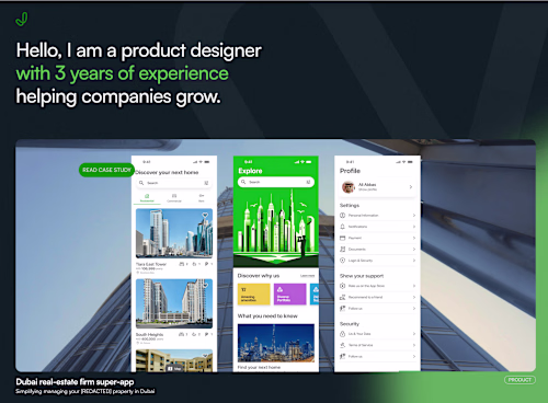 Product Designer Portfolio