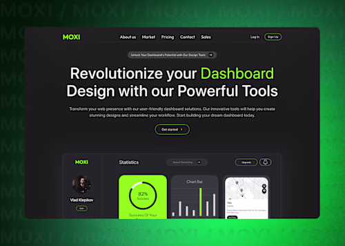 MOXI Dashboard Website