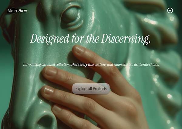 Atelier Form Luxury Interior design ecommerce and branding