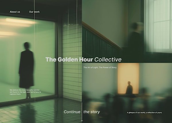 The Golden Hour Collective website and brand design