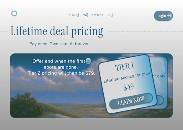 Uara, Health OS web design