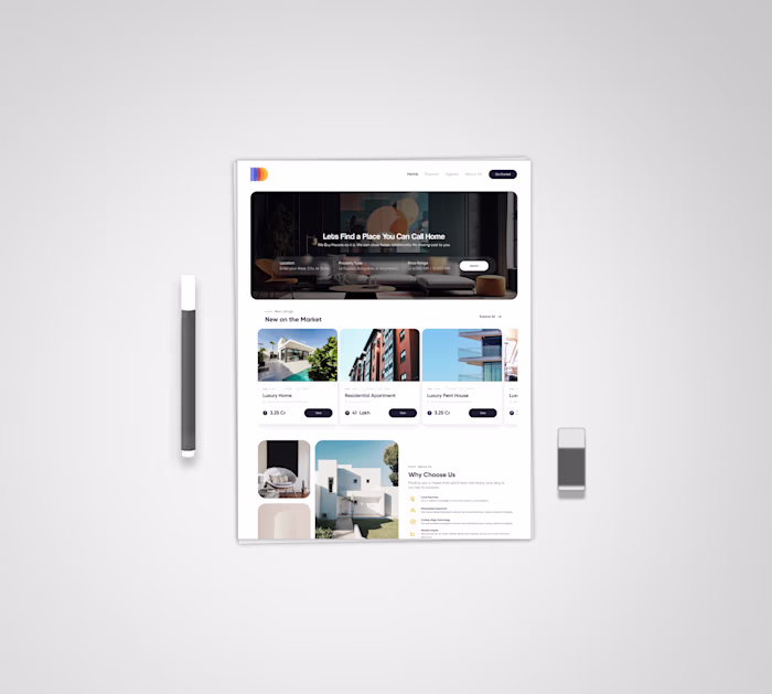 Real Estate - Landing Page Design