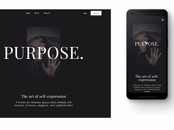 Luxury fashion and lifestyle website