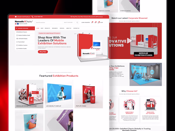 Nomadic Display: A woo commerce store