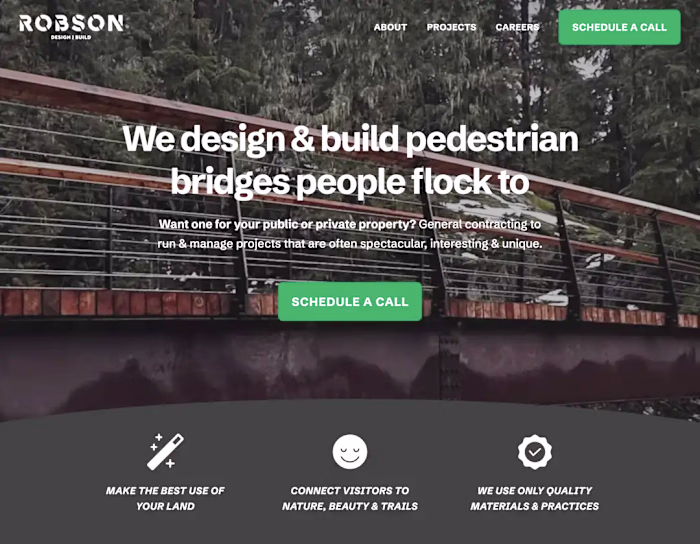 Robson | Design & build pedestrian bridges