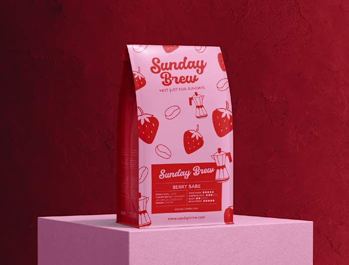 Sunday Brew Cafe and Coffee Brand Identity & Packaging