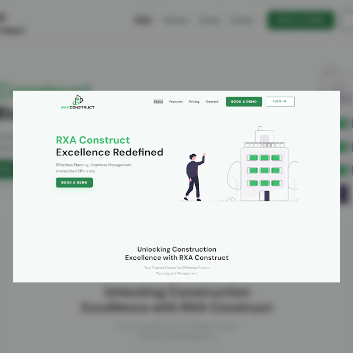 Website design RXA Construct