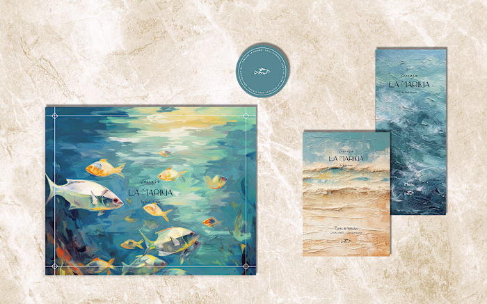 
Bar visual identity of an iconic city hotel by the beach