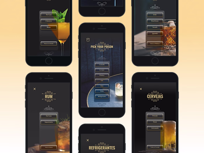 Retro Bar App & Brading | @Marcilio Cabral Portfolio