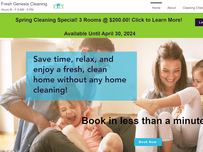 Website Design: Fresh Genesis