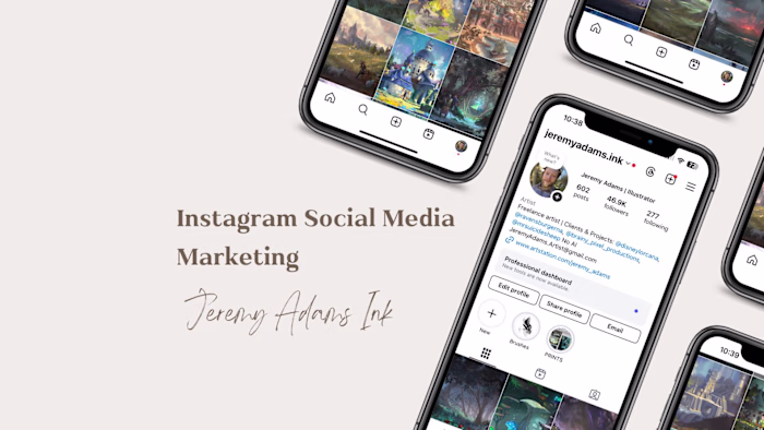 Growing an Artist's Instagram to over 45k Followers