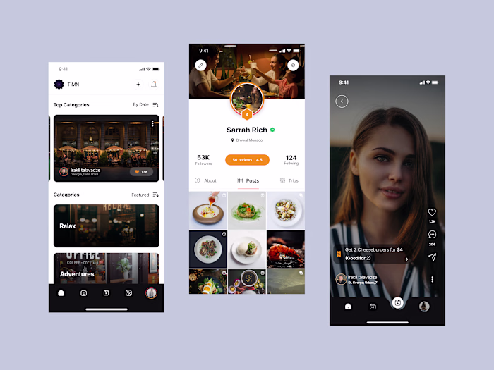 Social App - Restaurant