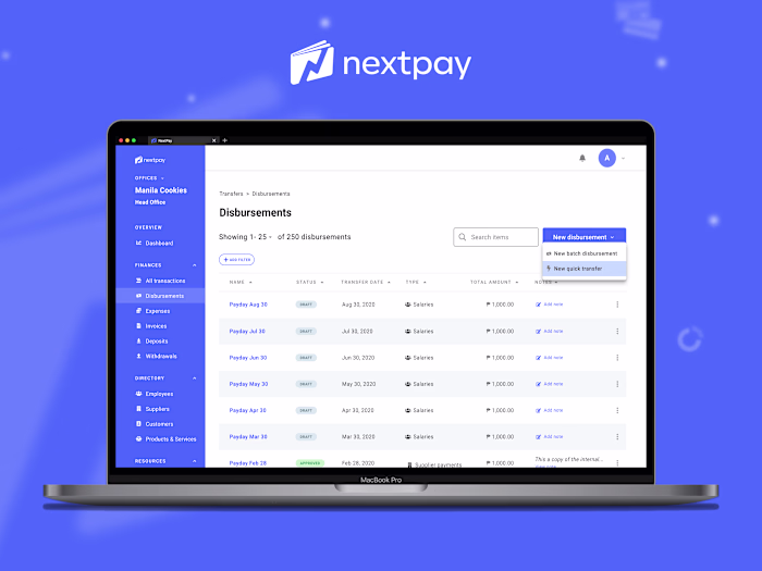 Quick Transfer via NextPay YC W21
