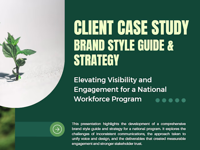 National Agricultural Workforce Program Brand Guide and Personas