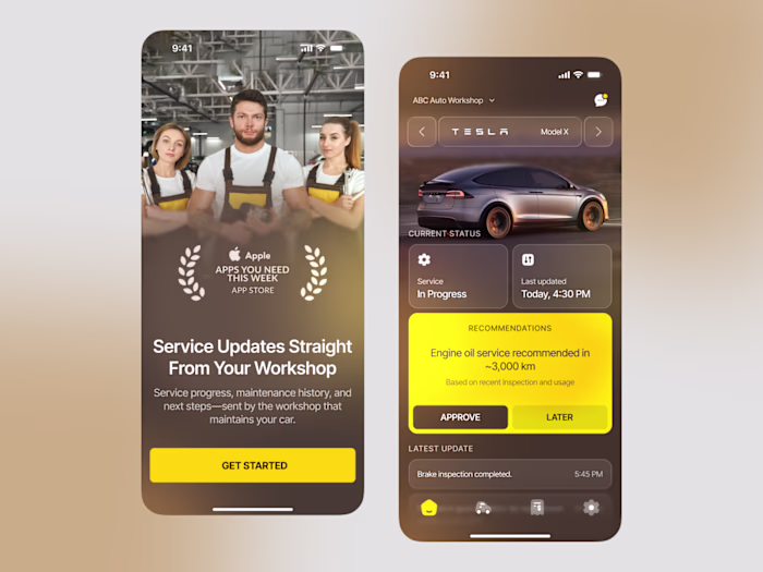 Design exploration: Vehicle Service Companion