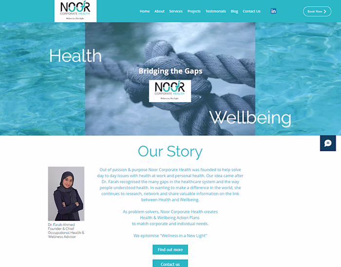 Noor Corporate Health Website :: Behance