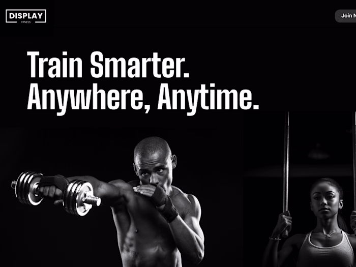 Fitness platform website